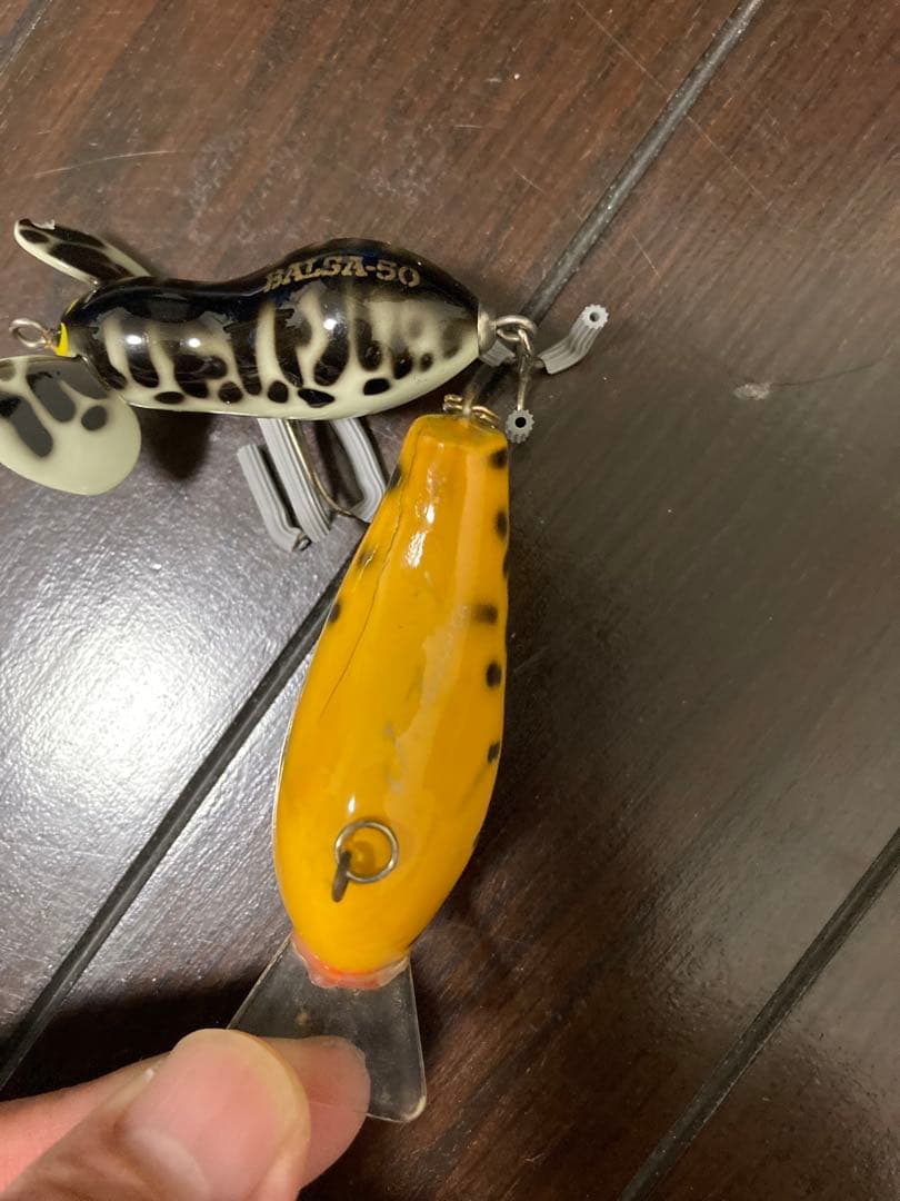 バルサ50 クランクベイト西岡サイン付きとラージーマウス　当時物