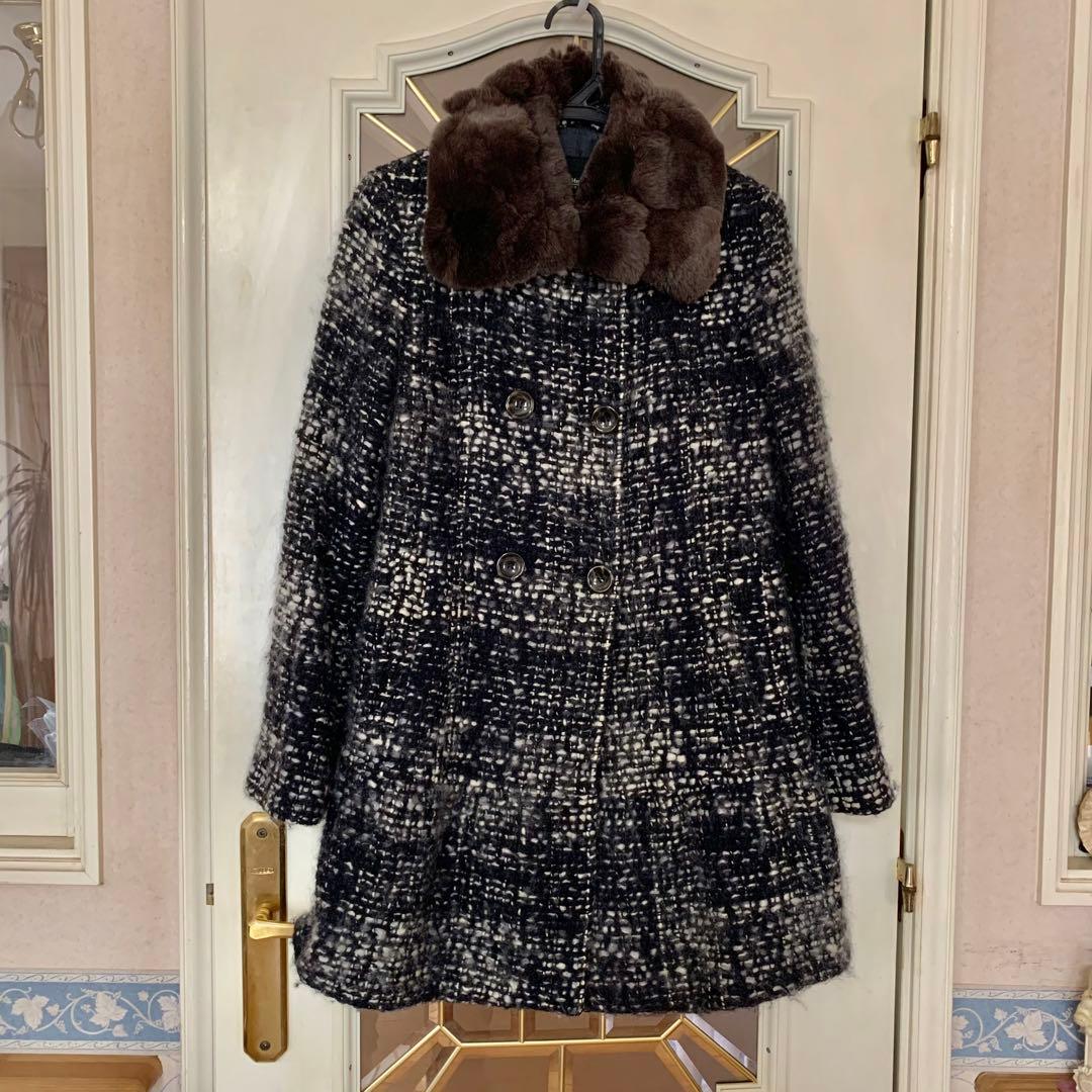 Max Mara WEEKEND LINE ウールAラインモヘアコート