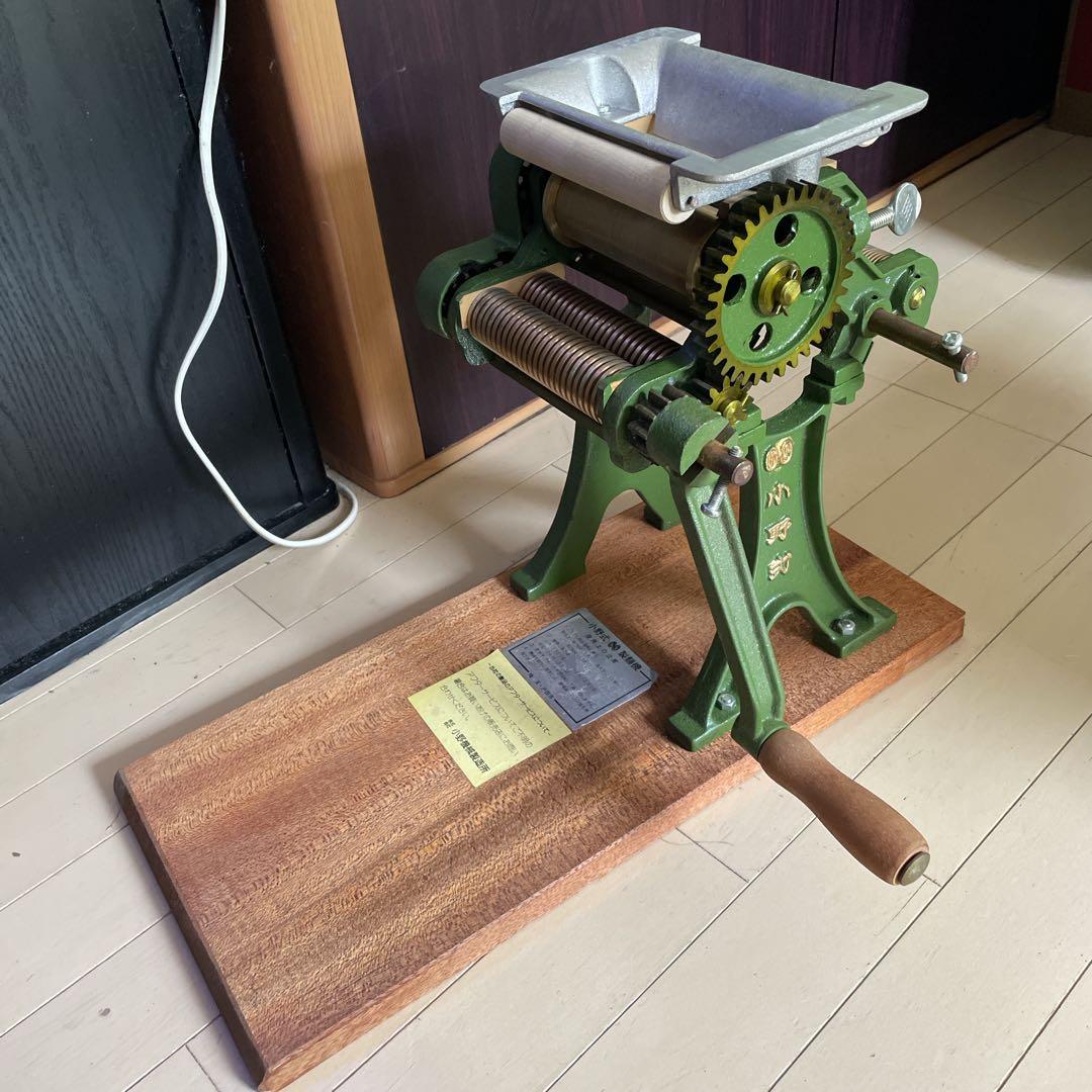 美品！小野式　両刃タイプ　製麺機　激レア自家製麺派は重宝確実 1mm 2mm