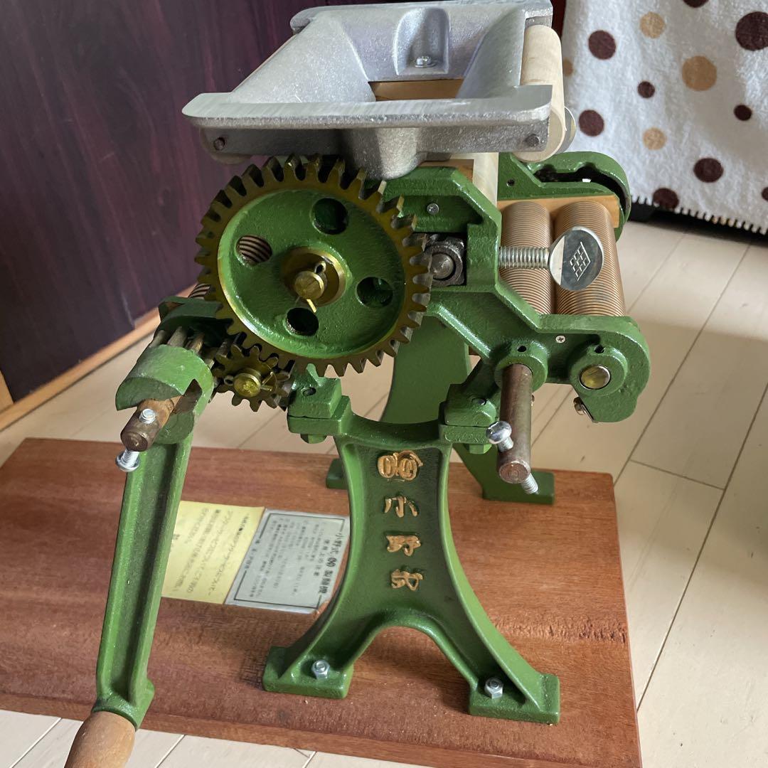 美品！小野式　両刃タイプ　製麺機　激レア自家製麺派は重宝確実 1mm 2mm