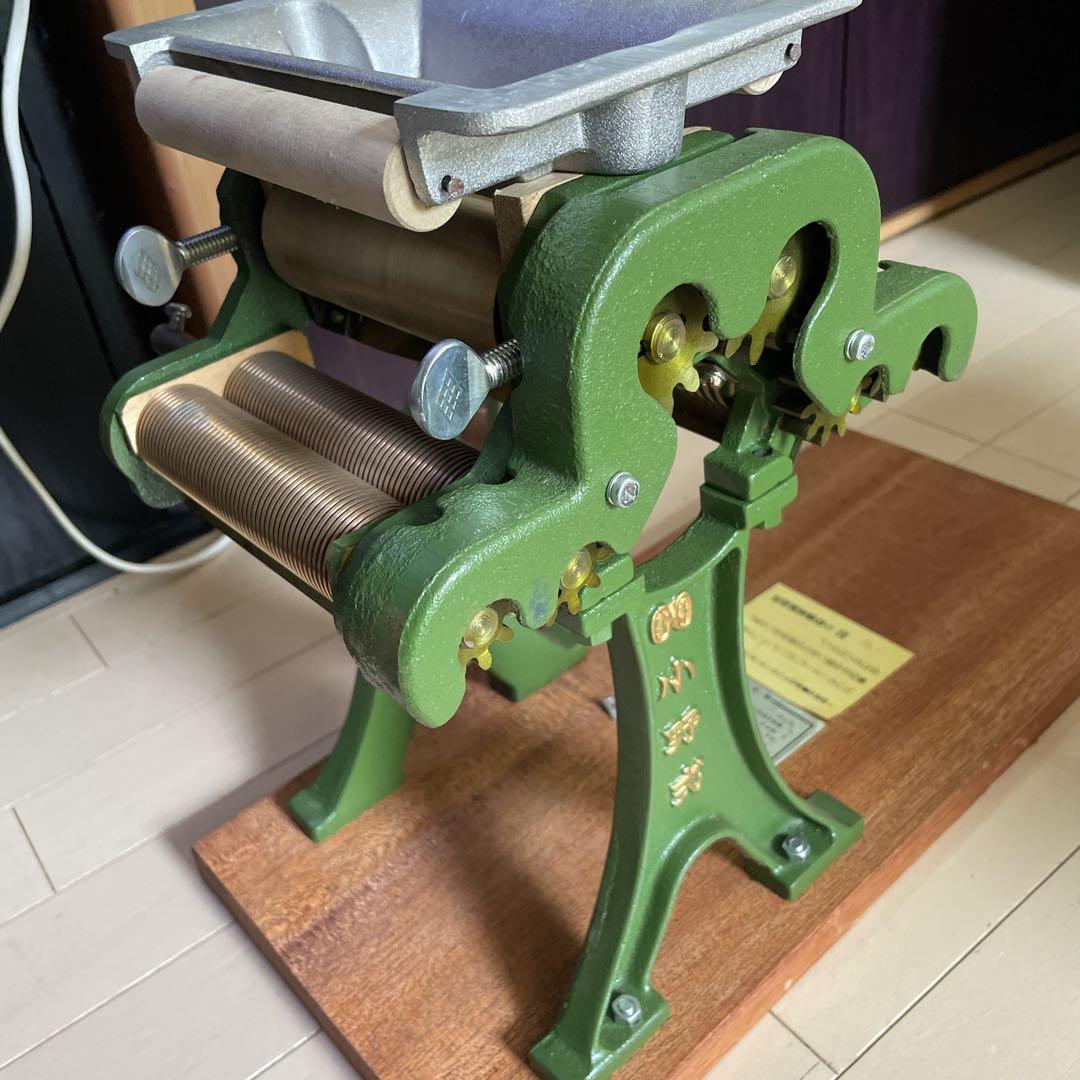 美品！小野式　両刃タイプ　製麺機　激レア自家製麺派は重宝確実 1mm 2mm