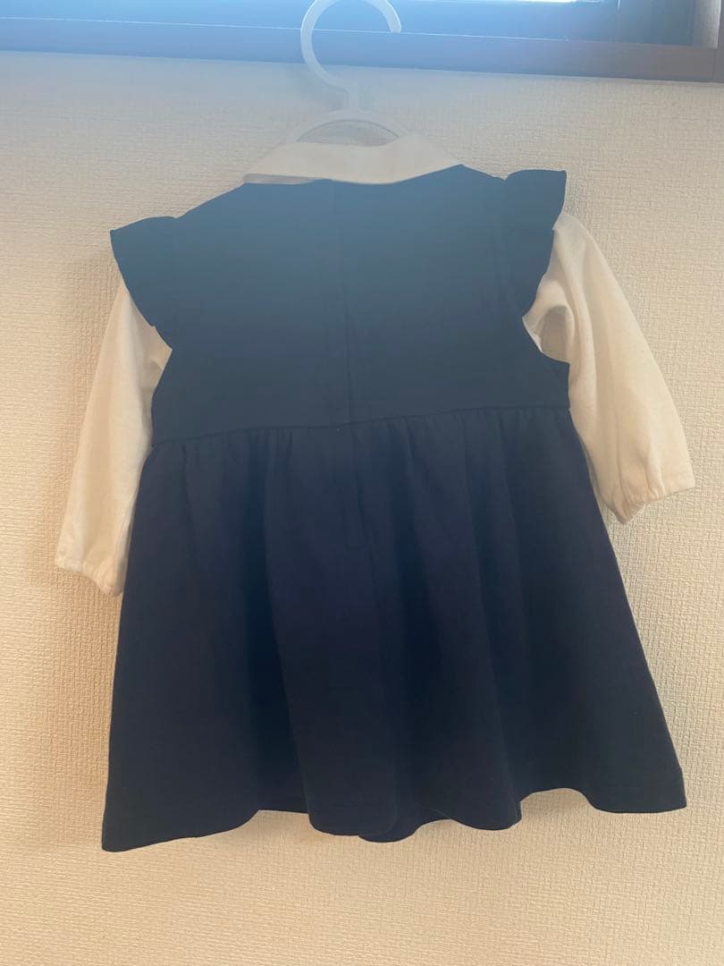 【美品】現行品 familiar ジャンパースカート ブラウス セット 80