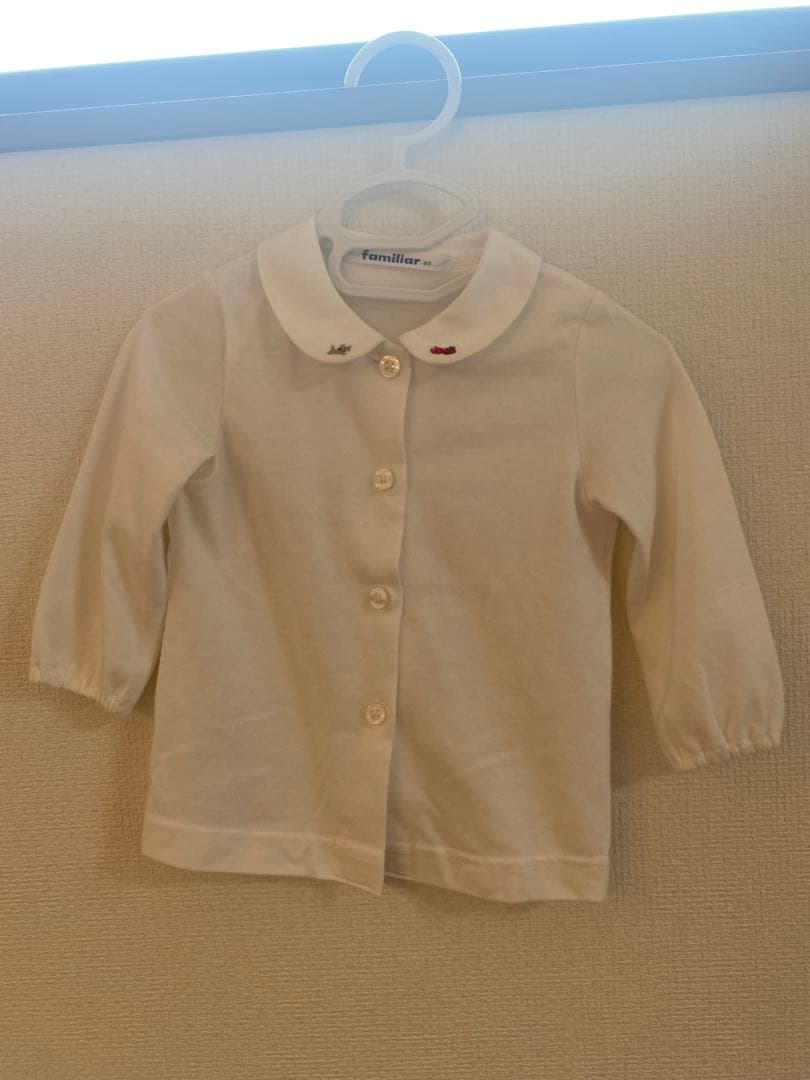 【美品】現行品 familiar ジャンパースカート ブラウス セット 80