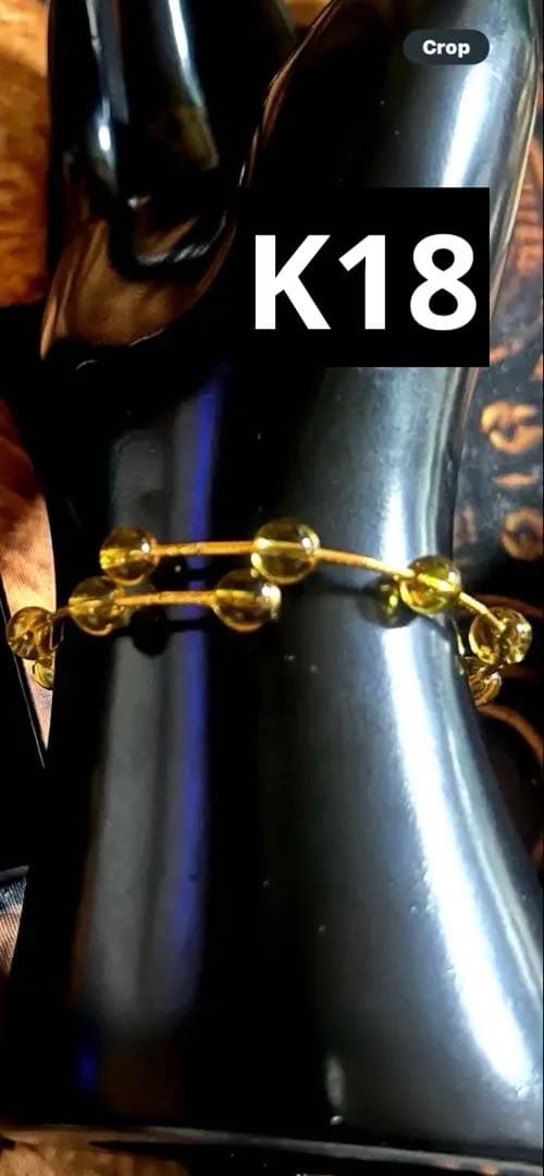 18kjp citrineブレスレット 4.6g