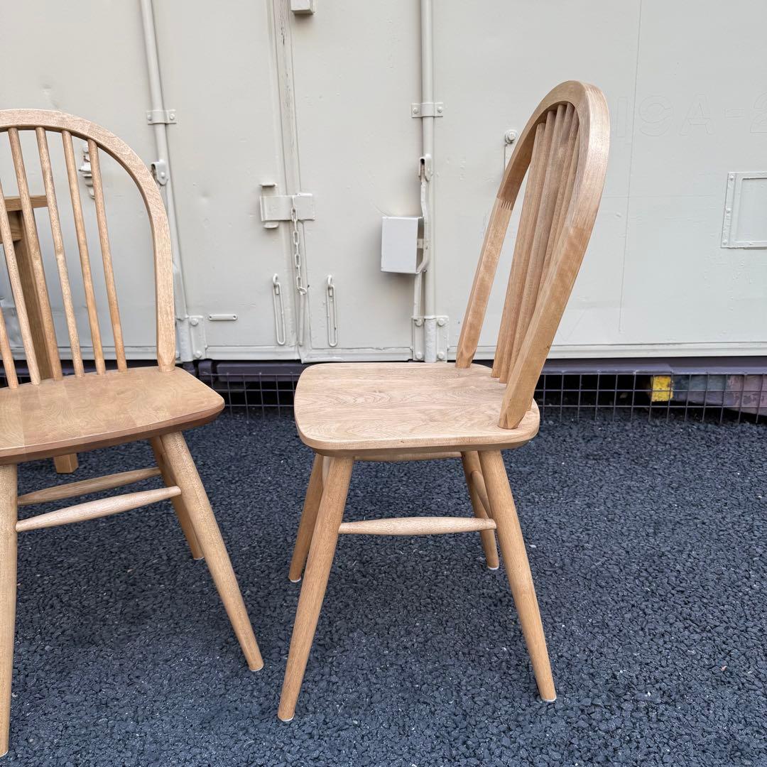【美品】　関家具　マーガレット　無垢材 ダイニングチェア 北欧　バーチ材