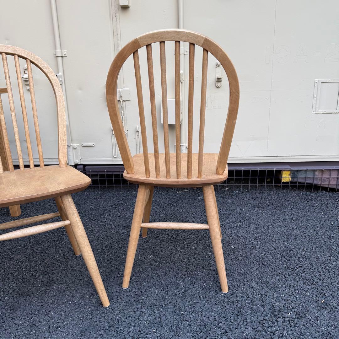 【美品】　関家具　マーガレット　無垢材 ダイニングチェア 北欧　バーチ材