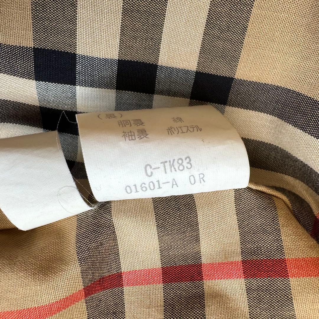 バーバリーズ 白タグ トレンチコート ワッシャー加工 ノバチェック 9AR M