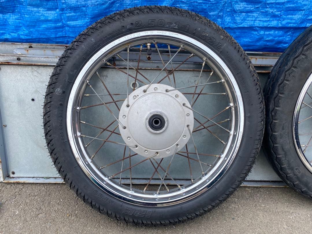 G926 リトルカブ ホイール IRC2.50-14 ダンロップ 2.75-14