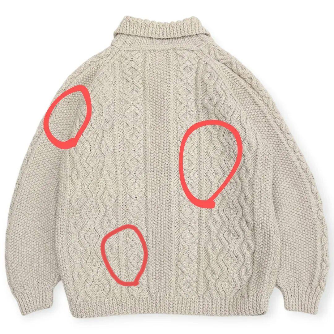 【茶タグ】INVERALLAN インバーアラン 3A 襟付き カーディガン