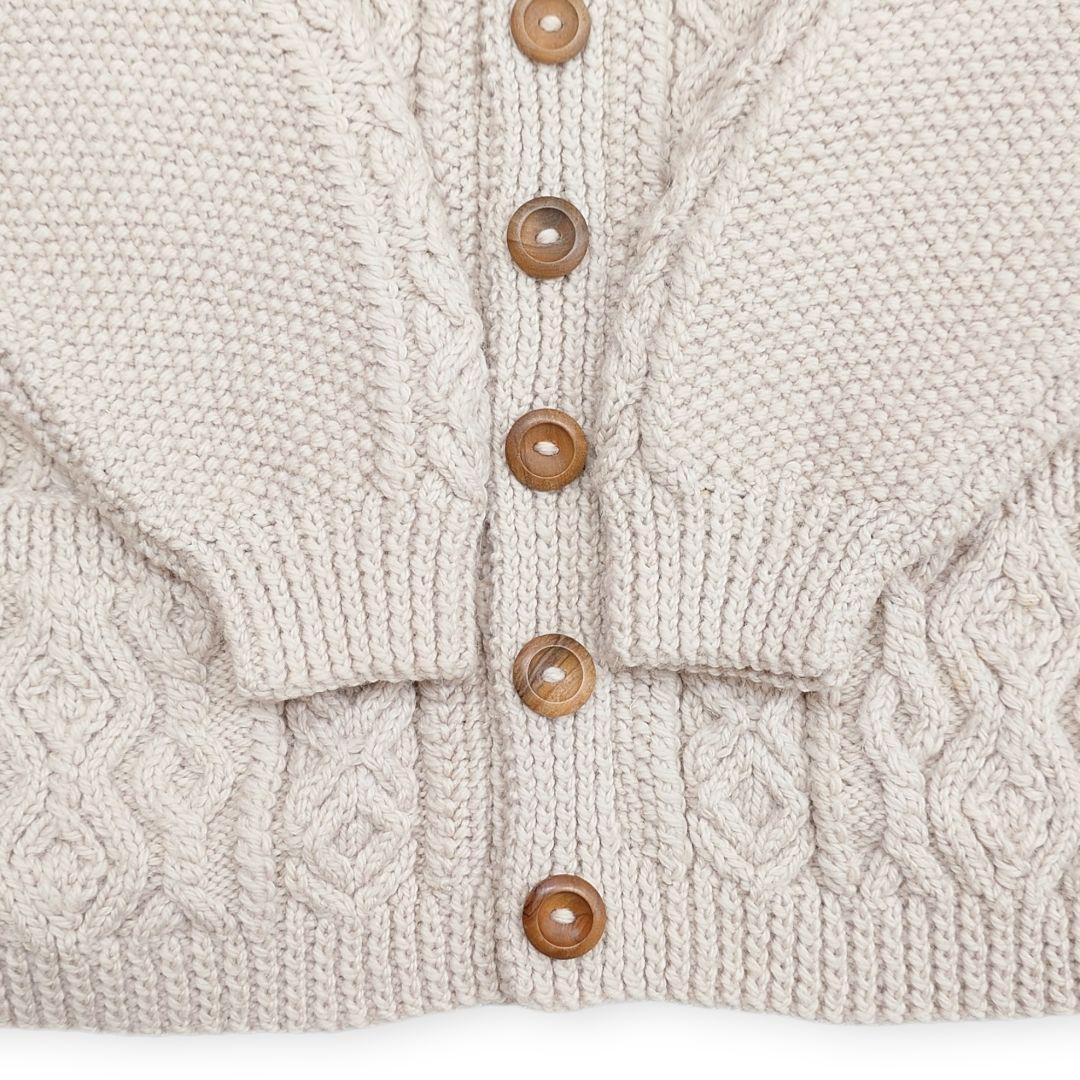 【茶タグ】INVERALLAN インバーアラン 3A 襟付き カーディガン