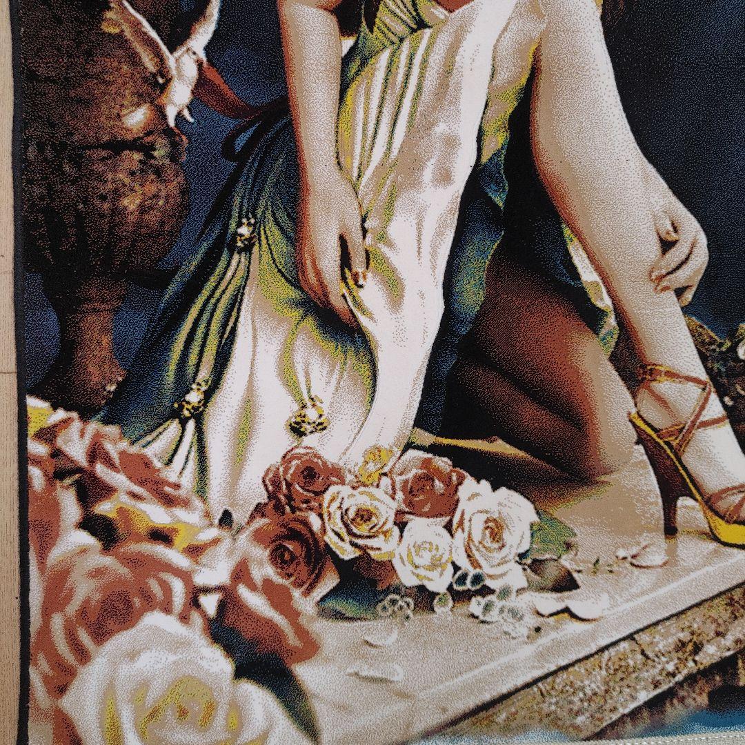 新品 機械織り ペルシャ絨毯 絵画絨毯 100x70 タペストリー 　エンジェル