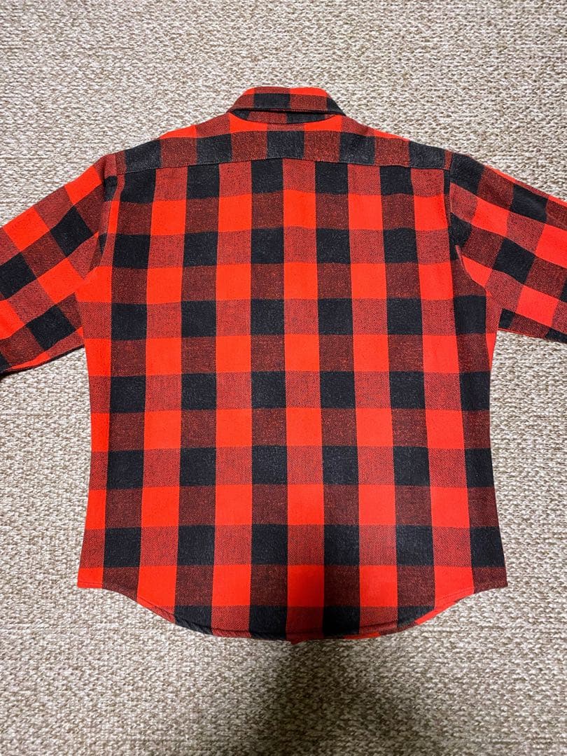 ★雰囲気抜群‼️神サイズ★80s USA製 FIVEBROTHER ヘビネル 赤黒