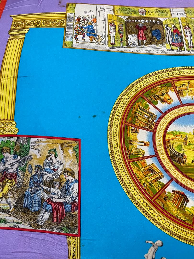 レア貴重‼︎ 価値ある ヴェルサーチ 超特大フリンジ付　 古代ローマ調