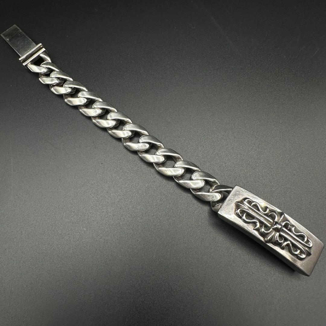 Argent Gleam フローラル クロス IDブレスレット　SV925