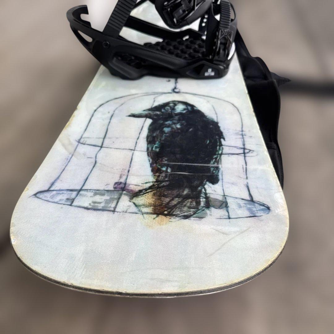 【BURTON】SEVEN ONE スノーボード　2点　154cm カラス