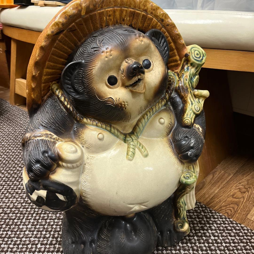 開運！福を呼び込む♡信楽焼　たぬきの置物　美品