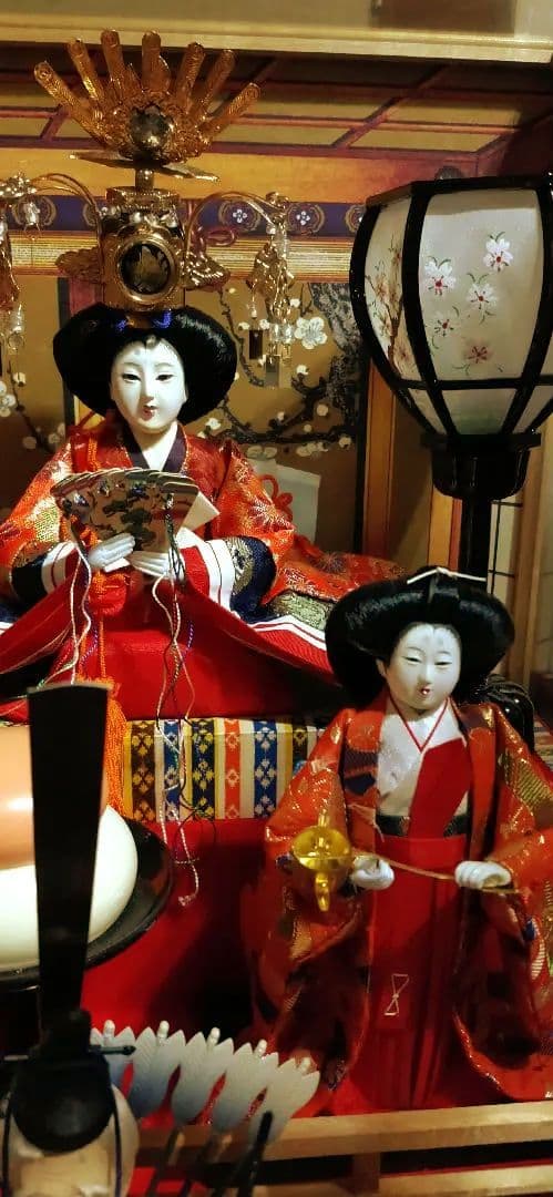 ★人形の秀月★雛人形◆7人 オルゴール◆ガラスケース付き 骨董品 美術品