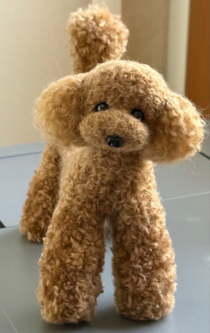 羊毛フェルト 毛糸 トイプードル（レッド）大きめ❣️23cm