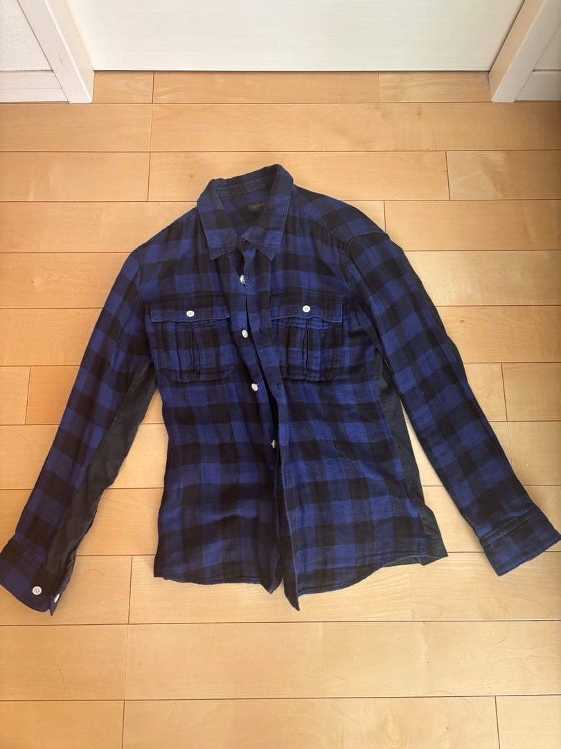 undercover ドッキング チェックシャツ ネルシャツ T期