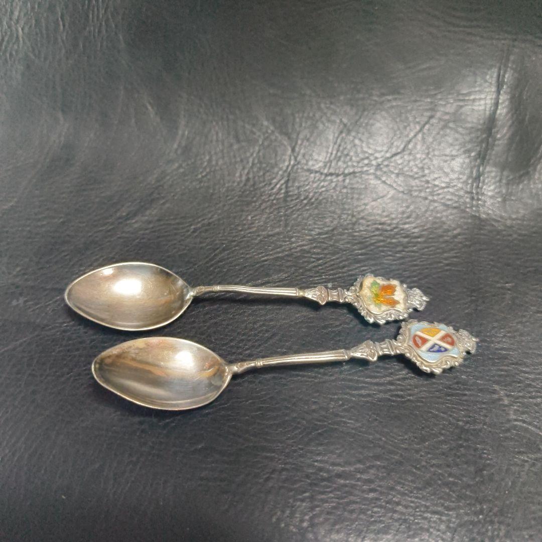 シルバー925製 Sterling刻印 スプーン 2本セット 17.3g