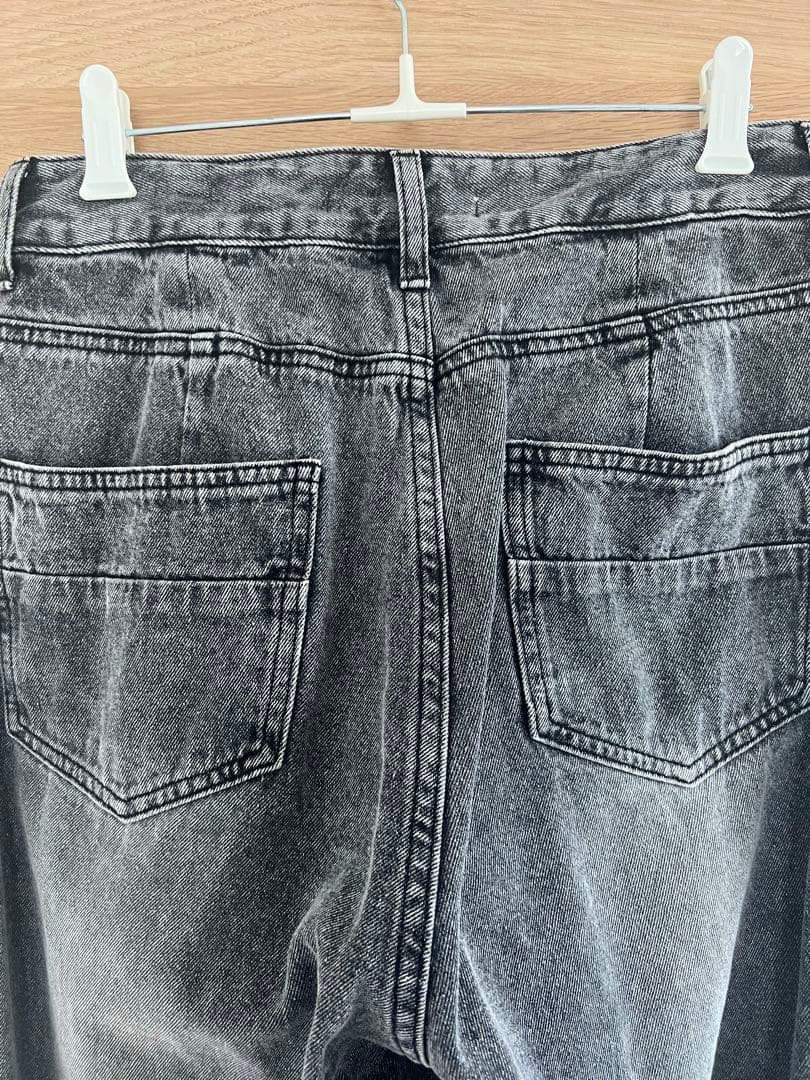 dignite collier タックワイドデニム　グレー38