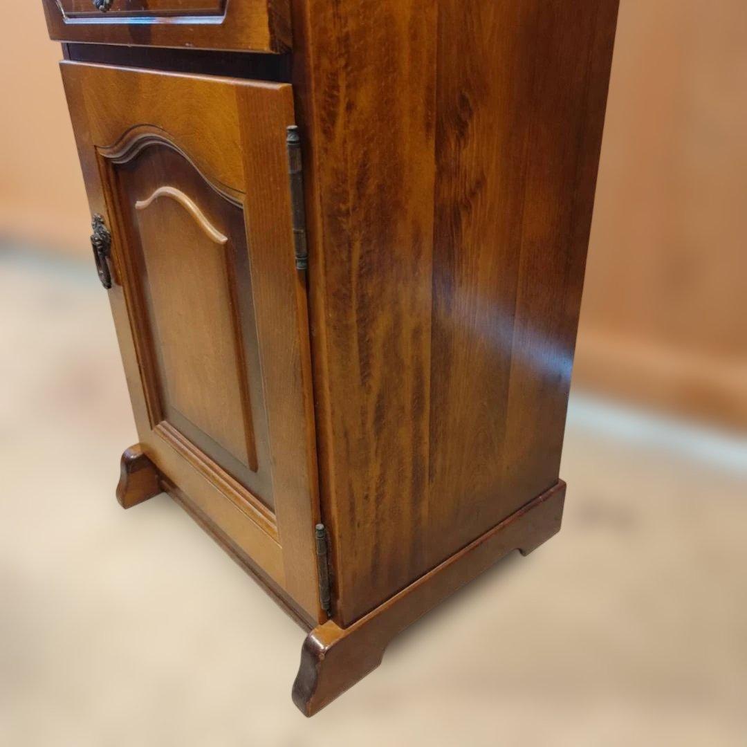 カリモク アンティーク 電話台 キャビネット 木製 花台 飾り棚 サイドボード