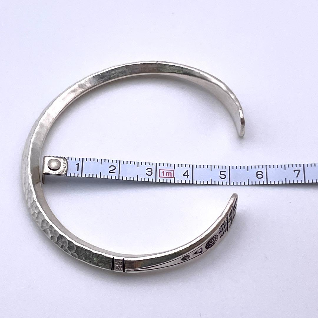 新品✨カレンシルバー【平打ち バングル】ハンドメイド/ユニセックス カレン族