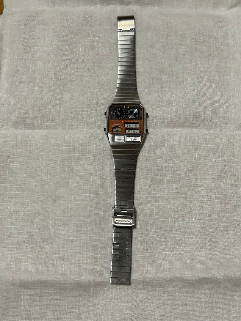 シチズン アナデジテンプ 鉄道開業150周年記念 中央線201系モデル