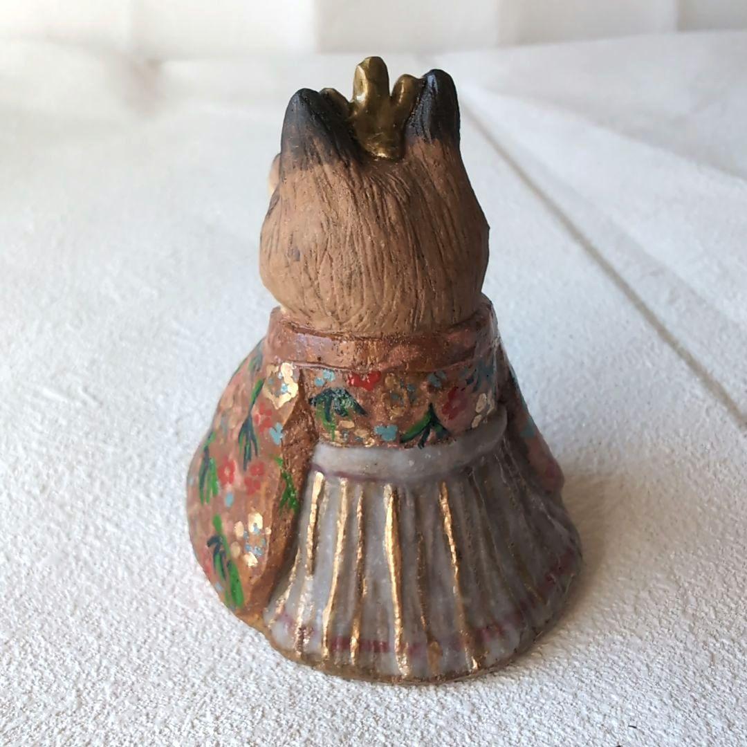 狐の雛人形3 陶器製　伝統的スタイル