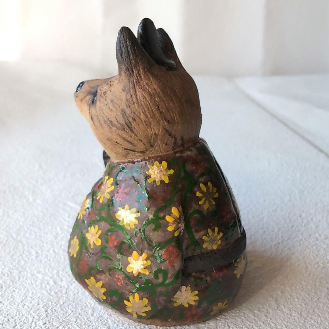 狐の雛人形3 陶器製　伝統的スタイル