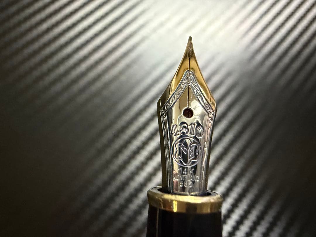 極美品 モンブラン マイスターシュテュック 144 ブラック 中白 EF 万年筆