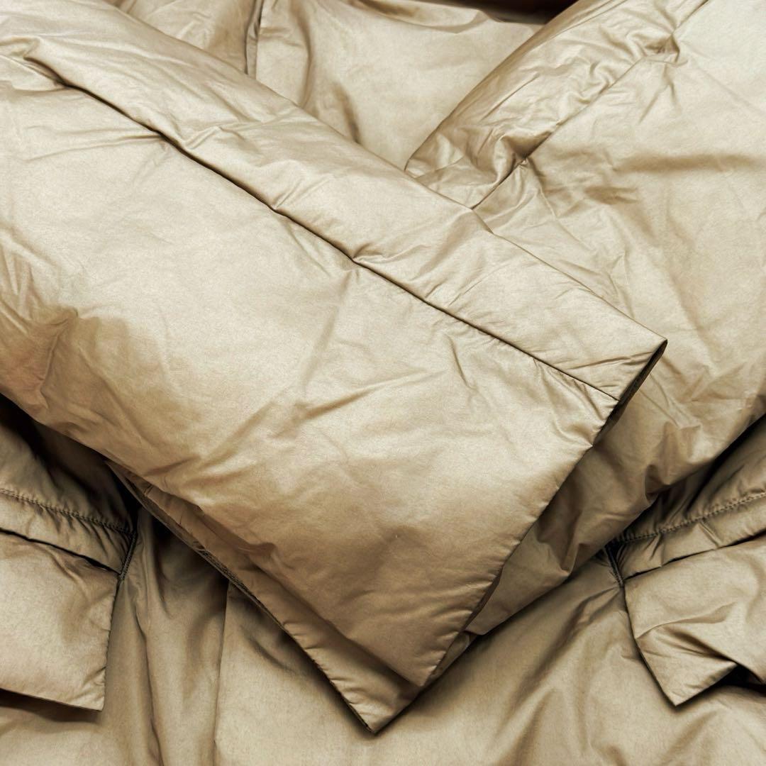 美品　レミレリーフ　ブラウン フーディダウンジャケット ダウン90% サイズF