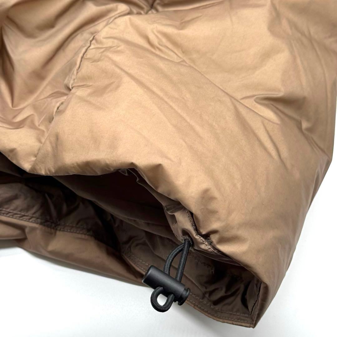 美品　レミレリーフ　ブラウン フーディダウンジャケット ダウン90% サイズF