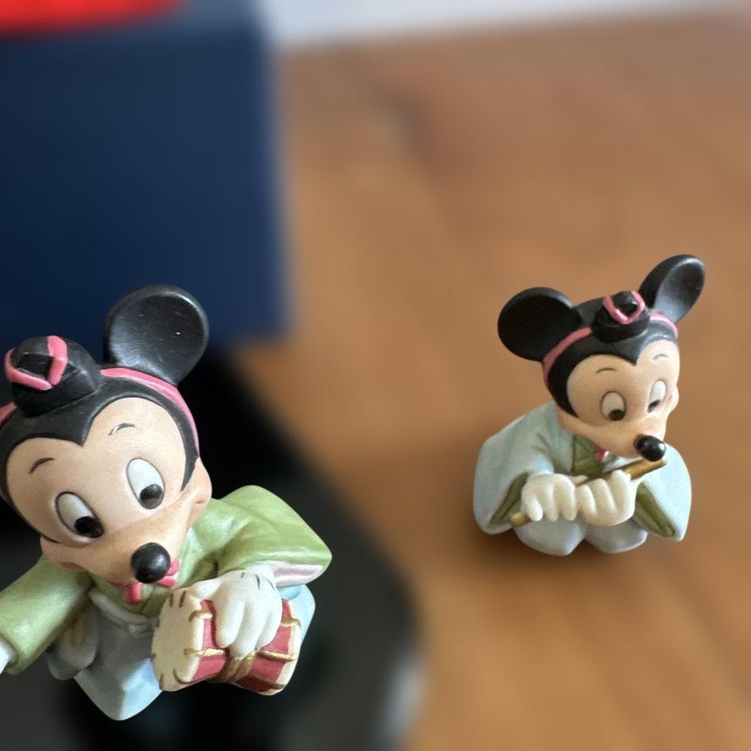 雛人形セット ミッキー ミニー ドナルド デイジー　陶器　お雛様　可愛い