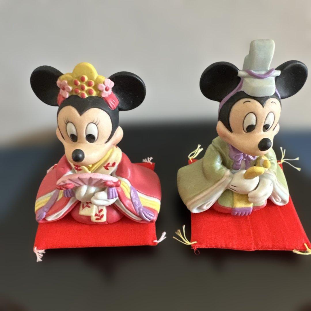 雛人形セット ミッキー ミニー ドナルド デイジー　陶器　お雛様　可愛い