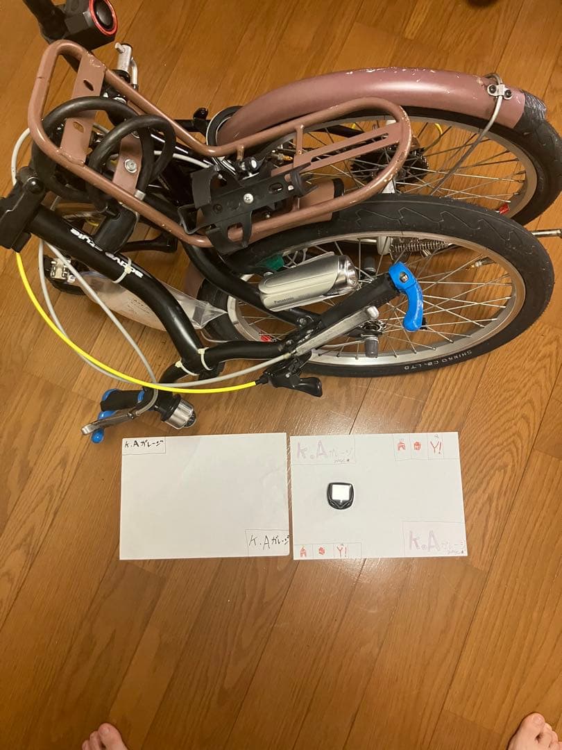 個人、折りたたみ自転車「active style. appleステッカー取説付き