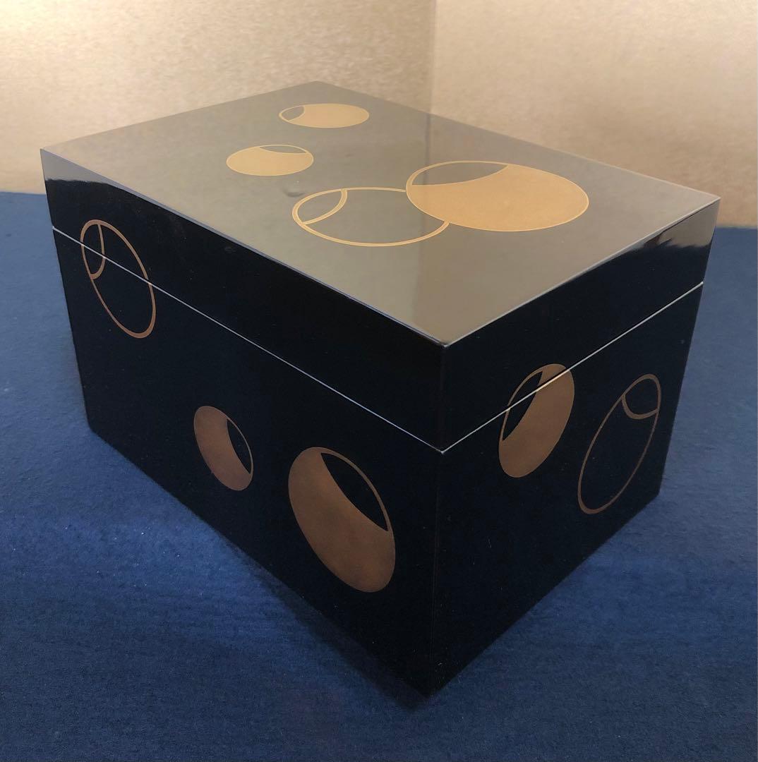 割引❗️《R》輪島塗 壷々蒔絵 茶箱 茶平一斎 お茶道具6点付 260203く4