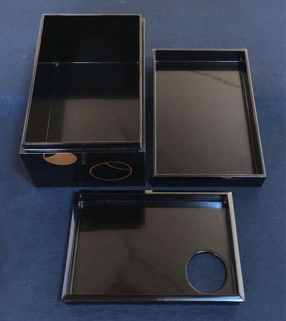 割引❗️《R》輪島塗 壷々蒔絵 茶箱 茶平一斎 お茶道具6点付 260203く4