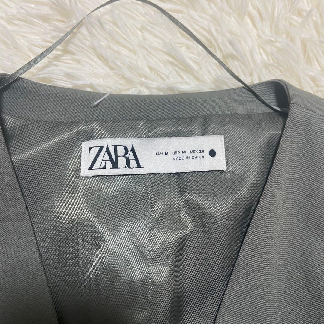 ザラ　3ピースセットアップ　スーツ　グリーン　サイズM X L