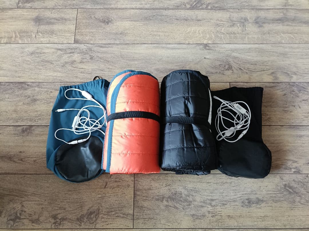 INEAST USBホットマット ブラック 車中泊 キャンプ　2枚セット