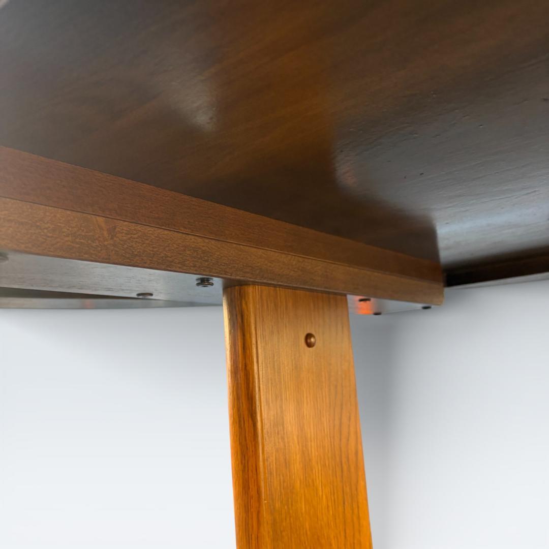 【最終価格】浜本工芸 ダイニングテーブル 半円 135cm オーク材 皇室御用達