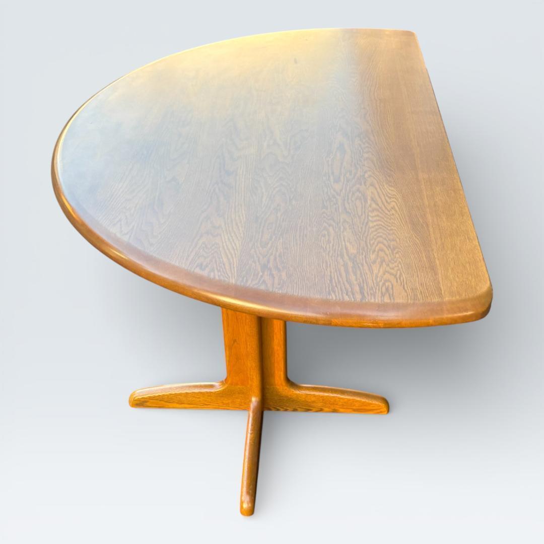 【最終価格】浜本工芸 ダイニングテーブル 半円 135cm オーク材 皇室御用達