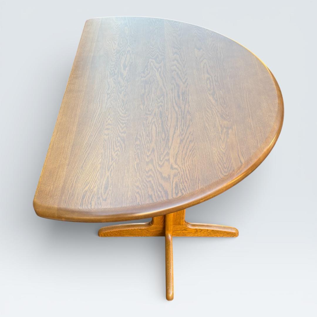 【最終価格】浜本工芸 ダイニングテーブル 半円 135cm オーク材 皇室御用達