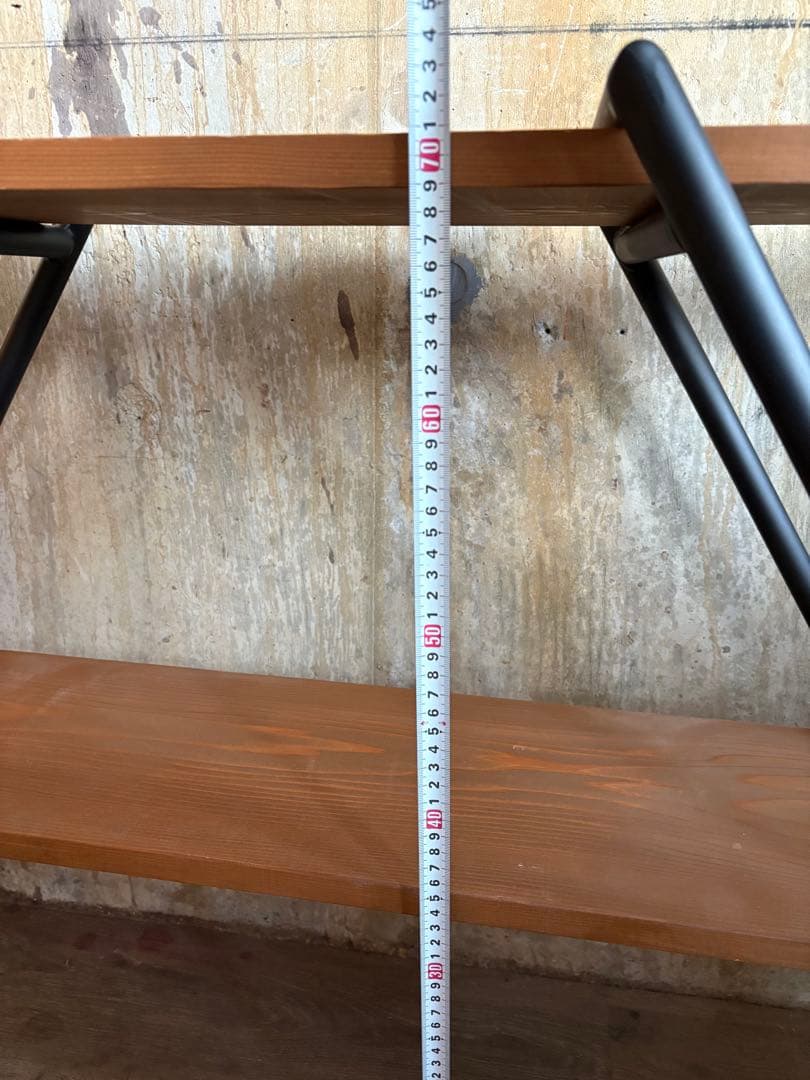 A-studio アイアン×木材　インダストリアル　オープンシェルフ　2段