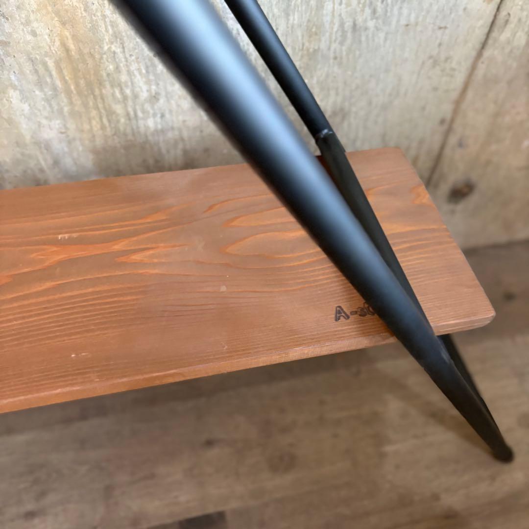 A-studio アイアン×木材　インダストリアル　オープンシェルフ　2段