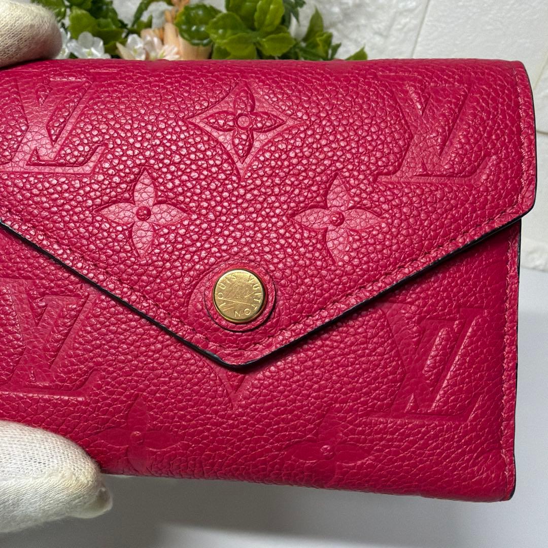 超美品 LOUIS VUITTON 三つ折り財布 アンプラント ヴィクトリーヌ