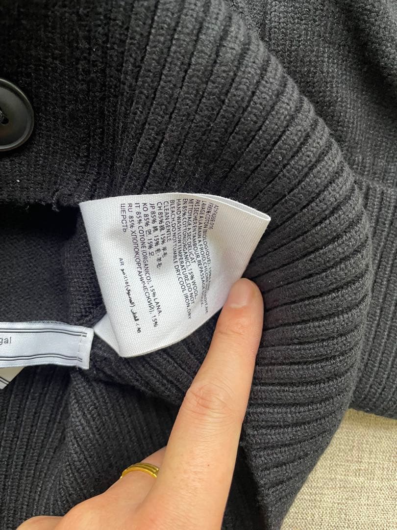 AMI paris ハート刺繍 黒 カーディガン Mサイズ