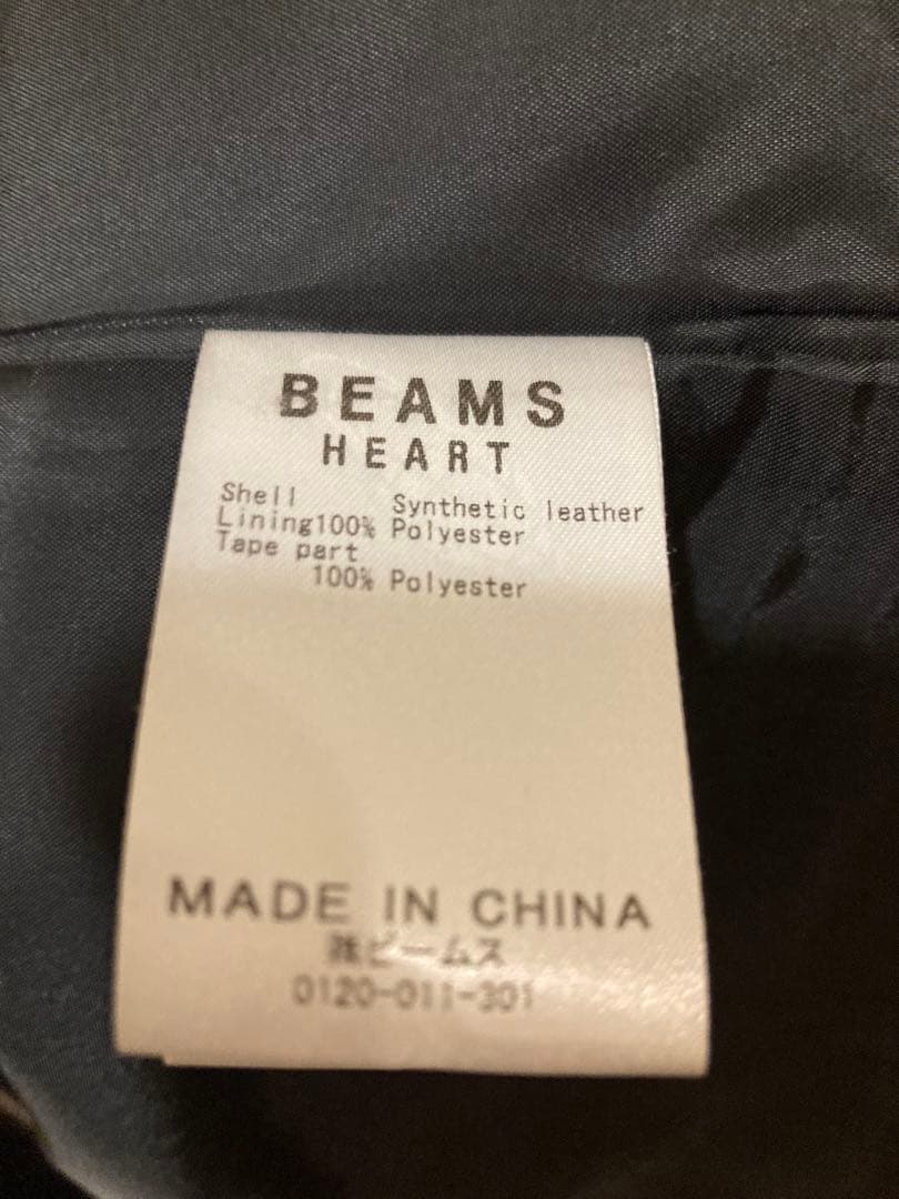 チャス様⭐︎ 美品　BEAMS HEART シングルライダースジャケット XL