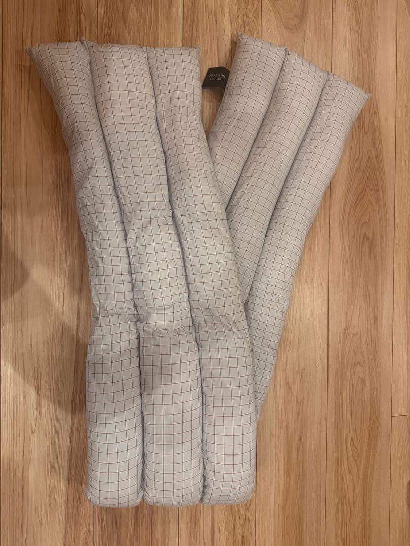 【極美品】Musubi Cushion チェック ブルー