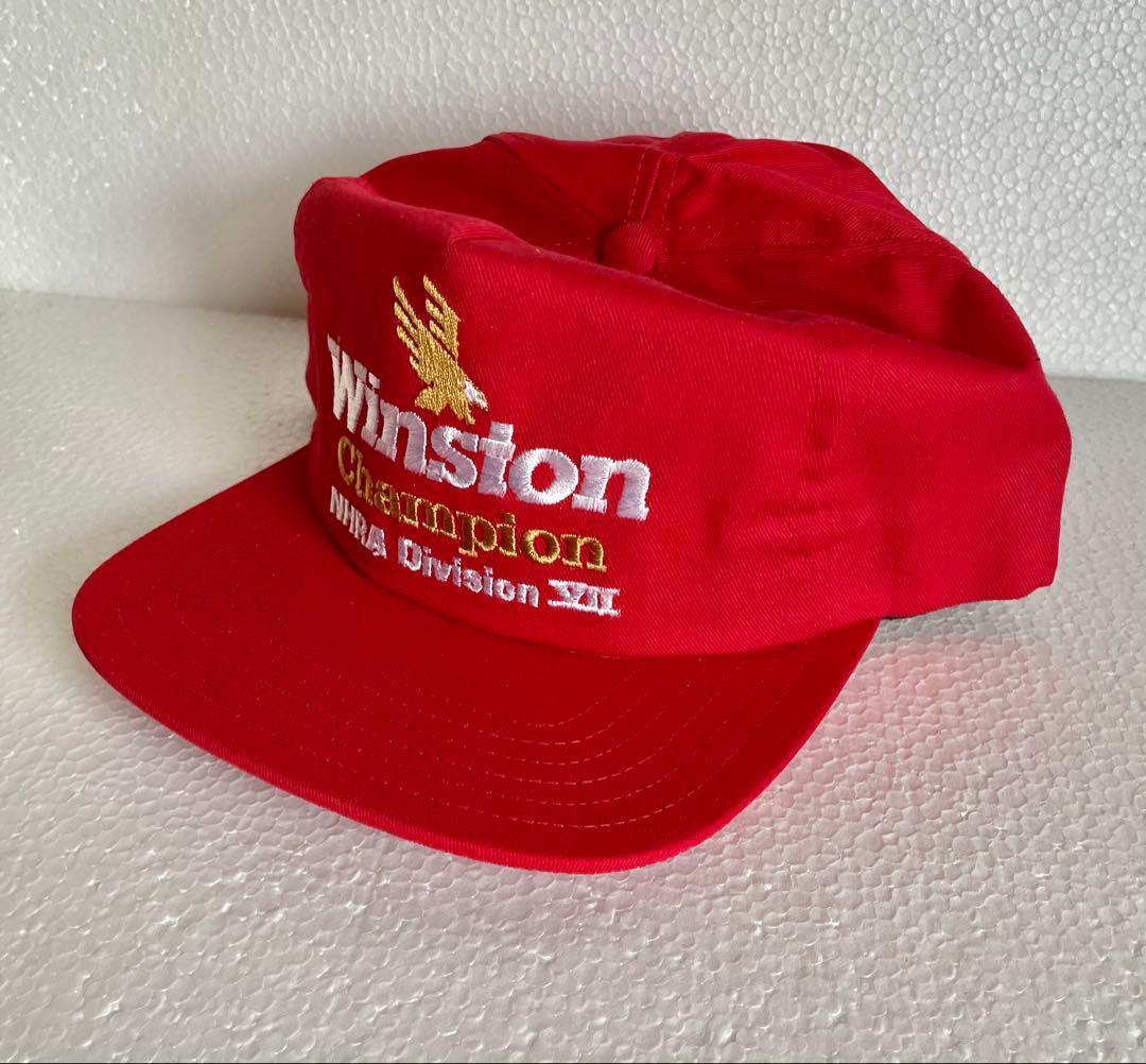 90年代 Winston RacingヴィンテージキャップUSA製デッドストック